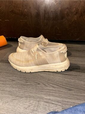 Hey Dude Womens Slip-On Sneakers in Beige